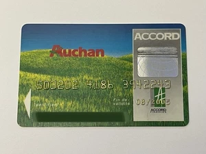 Auchan Credit Card▪️Accord Finances▪️France▪️2005 Exp▪️Unsigned▪️Version 3 - Picture 1 of 2