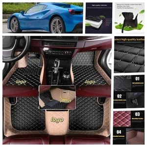 For Ferrari All Models Car Floor Mats All Weather Custom Auto Waterproof Carpets - Imagen 1 de 16