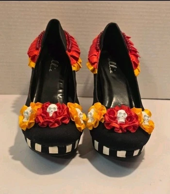 Disfraz de Ellie Halloween Día de Muertos Día de los Muertos Tacones Bombas Talla 9 Foto 1 de 4