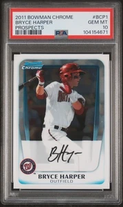 Bowman Chrome Prospects 2011 #BCP1 Bryce Harper PSA 10 - Imagen 1 de 2
