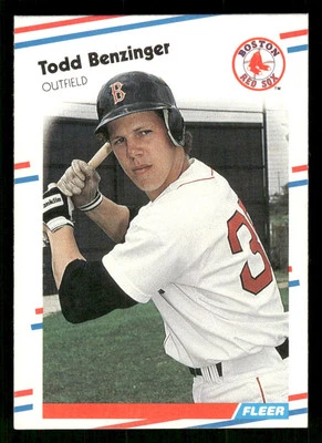 1988 Fleer #344 Todd Benzinger - Image 1 of 2