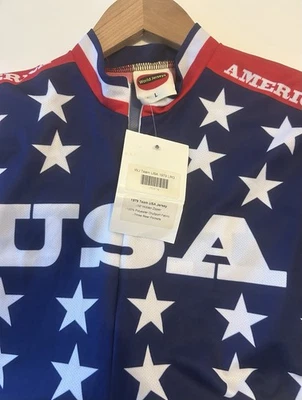 Vintage 1979 World Jerseys Team USA Retro Cycling Large Men’s Jersey NWT - Image 1 of 4