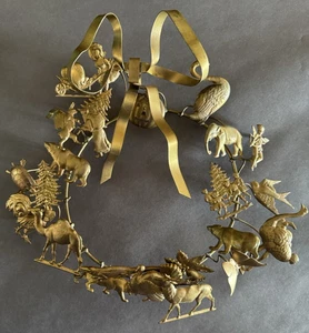 Vintage Metal Dresden-Style or Petite Choses All Seasons Wreath; Roughly 11.5” - Picture 1 of 2