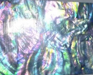 Dark Rainbow Mother of Pearl Shell INLAY OVERLAY Thin Veneer Luthier Scrapbook - Picture 1 of 3