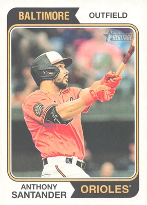 2023 Topps Heritage Anthony Santander #107 Orioles - Image 1 of 2