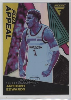 2022-23 Panini Flux Flux Appeal Silver Prizm Anthony Edwards #19 - Image 1 of 2
