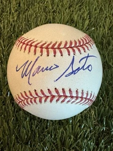CINCINNATI REDS MARIO SOTO AUTOGRAPHED BRAND NEW MLB BASEBALL - Picture 1 of 2
