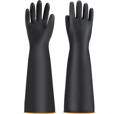 Chemische Schutzhandschuhe Herren, , säurebeständig, lang, Industriehandschuhe - Bild 1 von 4