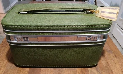 Samsonite Fashionaire Estuche de tocador de viaje rígido verde  Foto 1 de 4