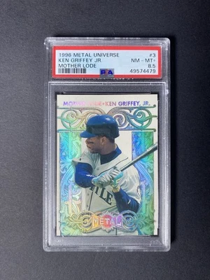 Ken Griffey JR  1996 Metal Universe  Mother Lode PSA 8.5 MINT! #3 - Image 1 of 2