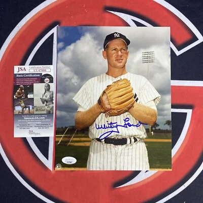 Whitey Ford New York Yankees Signed 8x10 Photo Autographed JSA COA BOLD SIG HOF - Image 1 of 4
