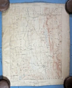 Antique Original USGS Topography Map Vermont Brandon Quadrangle Ed. April 1904 - Picture 1 of 6