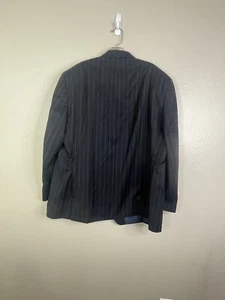 Lauren Ralph Lauren Blazer Men 48 R Blue Pinstripe Wool Jacket - Picture 1 of 12