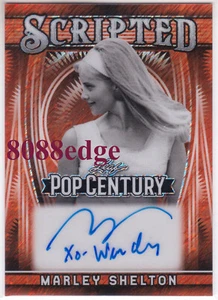 2025 POP CENTURY INSCRIPCIÓN CON GUIÓN AUTOMÁTICO: MARLEY SHELTON #1/1 AUTÓGRAFO "WENDY" - Imagen 1 de 7