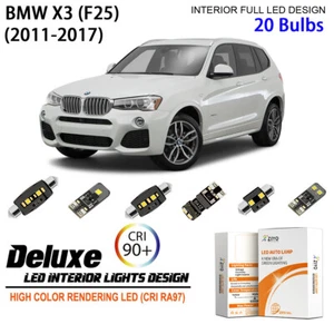 LED Interior Light Kit for BMW F25 X3 2011-2015 White Dome Light Bulb Error Free - Picture 1 of 9