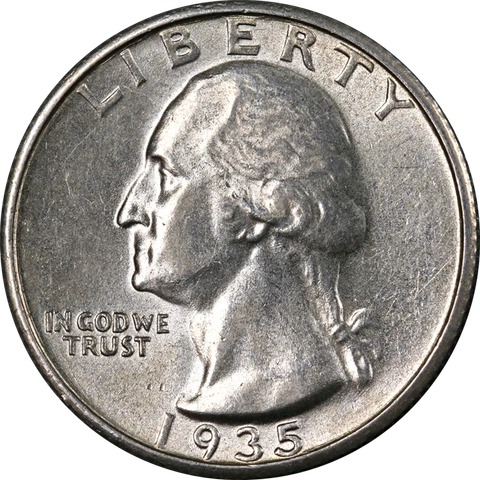 1935-S Washington Quarter Nice BU Nice Eye Appeal Nice Strike Cover