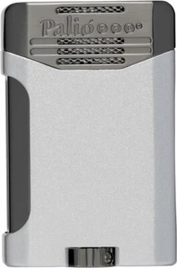 PALIO® Pro , Antares Double-Jet Torch Lighter. Side Squeeze Ignition, Silver - Picture 1 of 10