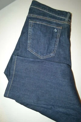 Rag & Bone Men Slim Straight Leg Fit 3 Fly Button Dark Blue Denim Jeans Sz 33x29 - Image 1 of 4