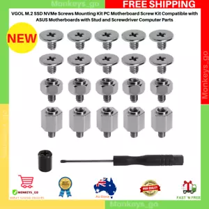 M.2 SSD Nvme Screws Mounting Kit PC Motherboard Screw Kit ASUS Motherboards with - Picture 1 of 8