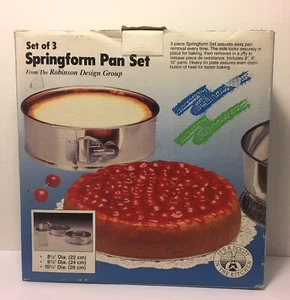 Springform Baking Cheesecake Pan Set - Set Of 3 Robinson Design Group - Picture 1 of 11