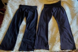 Lot of 2 CHILDREN'S PLACE Sz XXL/16 Girls' Fold Over Yoga Pants, Stretchy - Picture 1 of 3