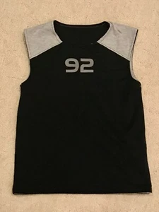 Boys Reversible Athletic Tank Jersey Black/Gray Light/Dark for Team Play, Size 8 - Picture 1 of 2