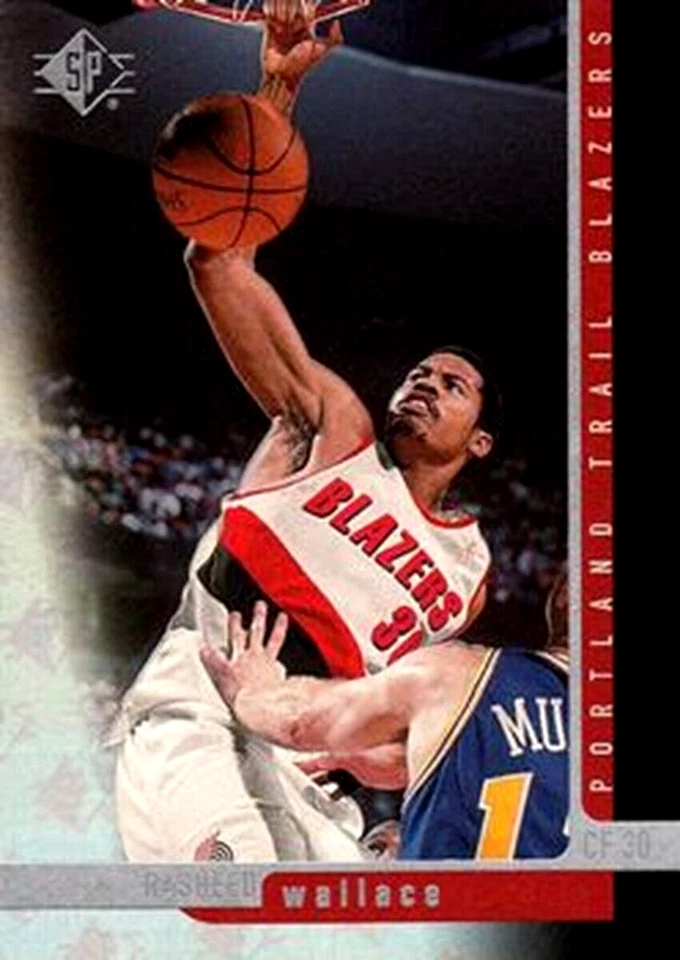 1996-97 SP #94 Rasheed Wallace Portland Trail Blazers - Image 1 of 1