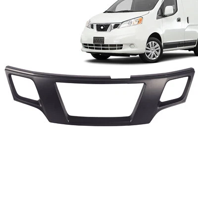 Front Upper Bumper Grille Shell Black For 2013-2021 Nissan NV200 623823LM0H Foto 1 de 4