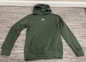 New Balance Hoodie Kids Large 14/16 Green Pullover Hooded Sweatshirt With Pocket - Picture 1 of 10