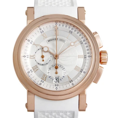 Breguet Marine II Cronógrafo Flyback 42mm 18K RG Edición Blanca 5827BR/12/5ZU Foto 1 de 4