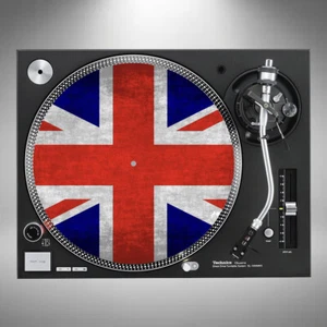 Union Jack Slipmats 12" Turntable Flag Pair or Single Posted In Cardboard - Picture 1 of 5