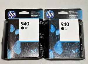 (2) HP Officejet 940 schwarze Tintenpatronen versiegelt für Office Jet Pro 8000 8500 B7 - Bild 1 von 3