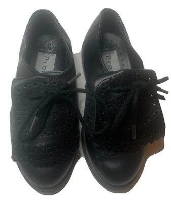 Zapatos de vestir vintage para niños Pretzel’s negros talla 6,5 M Foto 1 de 4