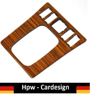 SCHALTKONSOLE SCHALTBRETT ECHT ZEBRANO HOLZ FÜR MERCEDES W201 SCHALTGETRIEBE 46 - Picture 1 of 2