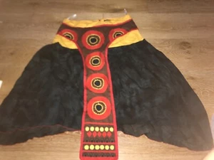 Pura Vida Cotton Skirt ethnic Sz M zipper closure ethnic embroidery NEW no tags - Picture 1 of 5