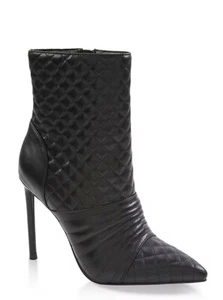 Sexy Black Color High Heel Fashion Quilted Look Boots SIZE 11 - Picture 1 of 7