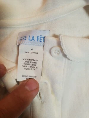 Nueva camiseta cuello niño talla 6 Vive La Fete University Kentucky Reino Unido Foto 1 de 3