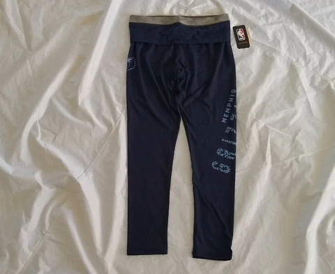 NBA Junior's Memphis Grizzlies Blue Yoga Pants Leggings L (11-13) Cover