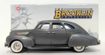 Sedã Brooklin escala 1/43 BRK106 - 1938 Lincoln Zephyr 4Dr cinza metálico - Imagem 1 de 4