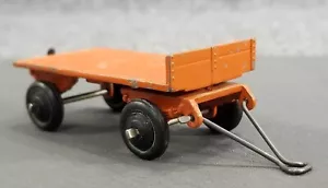 VTG DINKY TOYS MECCANO FARM WAGON DIECAST METAL ORANGE MADE IN ENGLAND - Picture 1 of 9