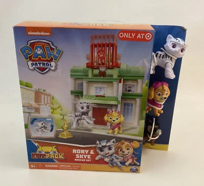 Nuevo conjunto de figuras de rescate Paw Patrol Cat Pack Rory & Skye & Hubcap Foto 1 de 4