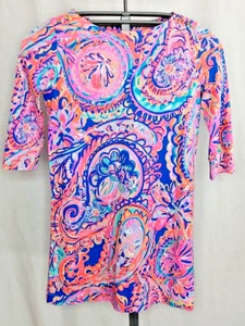 Lilly Pulitzer Mini Sophie Dress Girls XL 12-14 Drop Me a Lime Paisley Floral - Picture 1 of 7