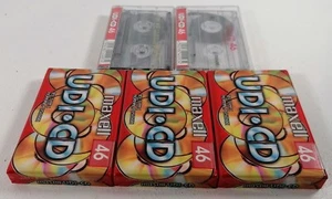 Cinco cintas de casete de audio Maxell UDI CD 46 de colección, 3 aún selladas - Japón década de 1990 - Imagen 1 de 4