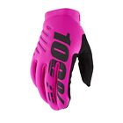 100% Brisker Women's Cold Weather Glove Neon Pink / Black M