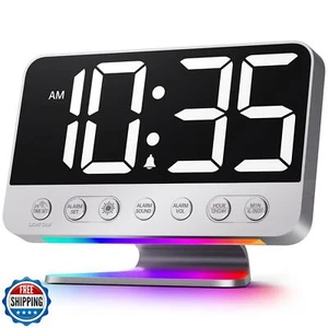 Odokee Digital Alarm Clocks for Bedrooms: Large Bold Number 5 Brightness Dimm - Picture 1 of 5