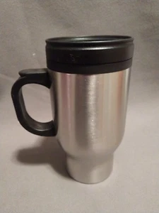 Thermo Steel Traveler Mug - 16 ounce stainless steel threaded slider top - Picture 1 of 5