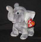 TY SHOCKS the ELEPHANT BEANIE BABY - MINT with NEAR MINT TAG - SEE PICS