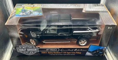 Ertl American Muscle Harley Davidson 2001 Ford F150 Super Crew Pick Up Truck D3 - Image 1 of 4