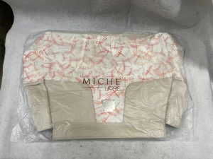 NWOT Miche Hope Dragonfly Bag Cover White Pink Canvas - Picture 1 of 4