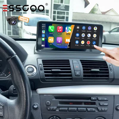 Car Stereo Radio+Cam For BMW 1 Series E81 E82 E87 fit Apple CarPlay Android Auto Foto 1 de 4